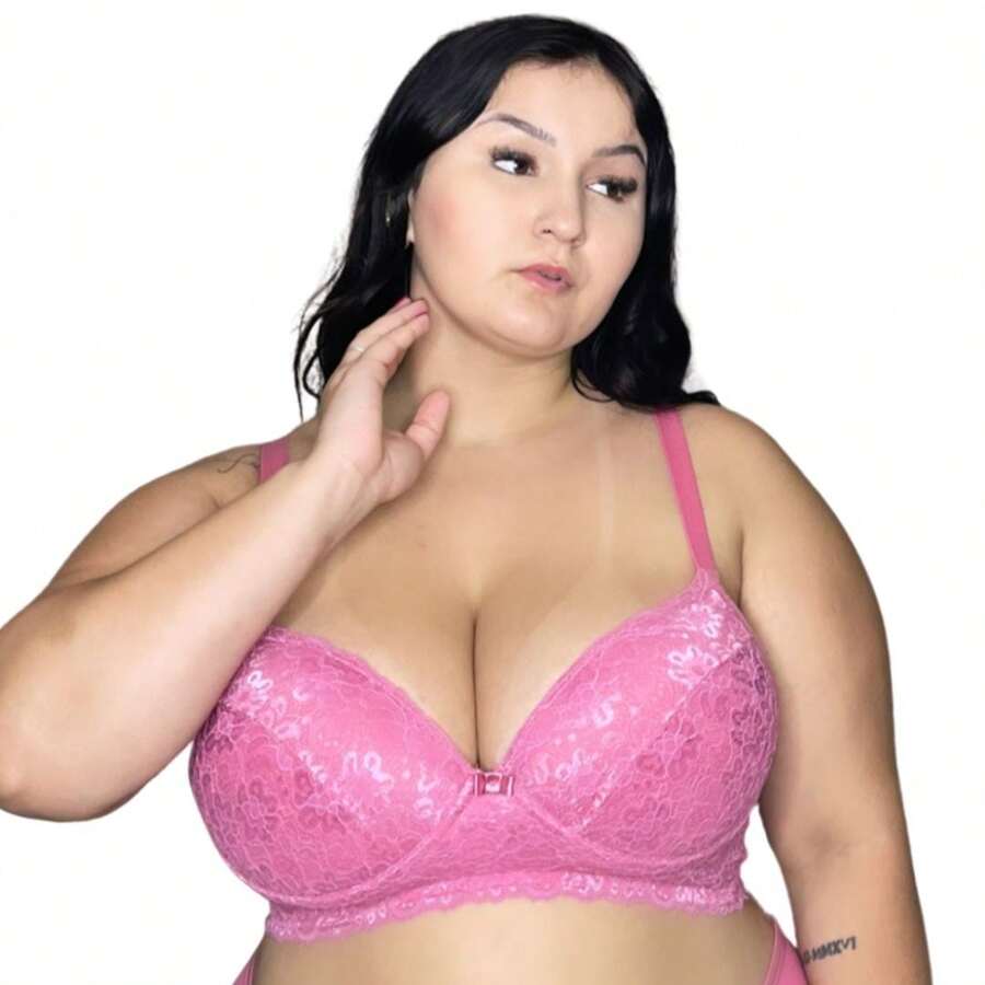 Plus Size Bras & Bralettes - Bụi hồng - Xem 1
