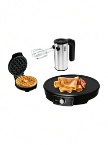 RCA Sweet Combo (Waffle Maker + Crepe Maker + Mixer) RC-CD - 黑色 - 查看 1