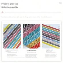 Tira Adhesiva De Diamantes De Imitación De Cristal, Adhesivo De Brillo, Rollo De Diamantes De Imitación Con Diamantes De Imitación De 2 Mm Para Manualidades - Rosa - Ver 4