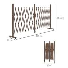Outsunny Decorative Garden Fences - 咖啡棕 - 查看 3