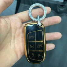 TPU Key Shell For  For Grand For Dodge For Ram For Charger 1500 For Challenger For Chrysler 300C For Journey - Black - View 1