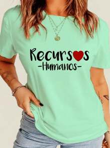 Women T-Shirts - 薄荷綠 - 查看 1