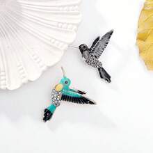 1 件韩式个性可爱卡通动物胸针，小鸟图案领针派对徽章 - 彩色 - 查看 3