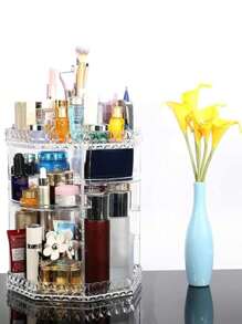 Organizador De Maquillaje Giratorio 360 Grados GRANDE - transparente - Ver 4