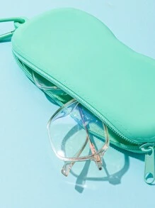 Silicone Glasses Case Silicone Eyeglasses Bag Zipper Silicone Glasses Case With Hook Glasses Accessories For Women - Multicolor - View 6