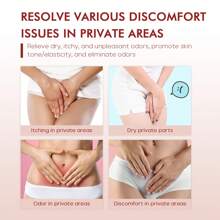 女性陰道保養精油,天然女性護理油,女性酸鹼平衡,消除異味和舒緩,100％天然女性私密去味劑,採用草莓油（1 Fl Oz/30 Ml） - 白色 - 查看 8