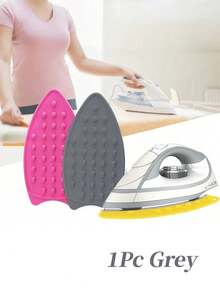 1 片可折叠硅胶熨烫垫，多功能硅胶熨烫垫，适用于熨衣板，耐热垫，硅胶耐热熨烫垫，防滑垫，加厚隔热垫，适用于家庭洗衣、返校用品、居家旅行配件 - 灰色 - 查看 2