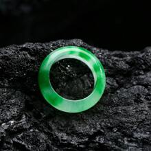 Green Jade Ring For St. Patrick's Day Women And Men's Party Girls Holiday Gift - Green - View 7