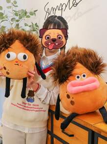1pc Cute Potato Plush Toy, Funny Decompression Birthday Gift Home Decoration Ornament - Brown - View 6