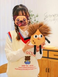 1pc Cute Potato Plush Toy, Funny Decompression Birthday Gift Home Decoration Ornament - Brown - View 4