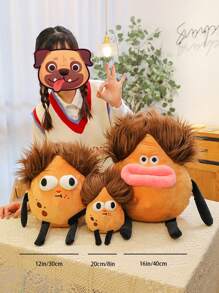 1pc Cute Potato Plush Toy, Funny Decompression Birthday Gift Home Decoration Ornament - Brown - View 8