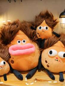 1pc Cute Potato Plush Toy, Funny Decompression Birthday Gift Home Decoration Ornament - Brown - View 5