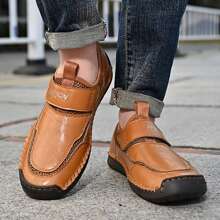 男款休閒皮鞋正式夏季透氣輕便多功能鞋
