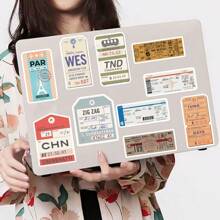 40pcs/Set Dji Inspire Series Stickers For Luggage, Skateboard, Travel Cup, Mobile Phone, Tablet Waterproof Decoration Back To School - Multicolor - View 6