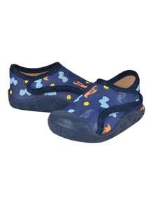 Tenis meia infantil menino Calce facil confortavel - Azul Marinho - Visão 2
