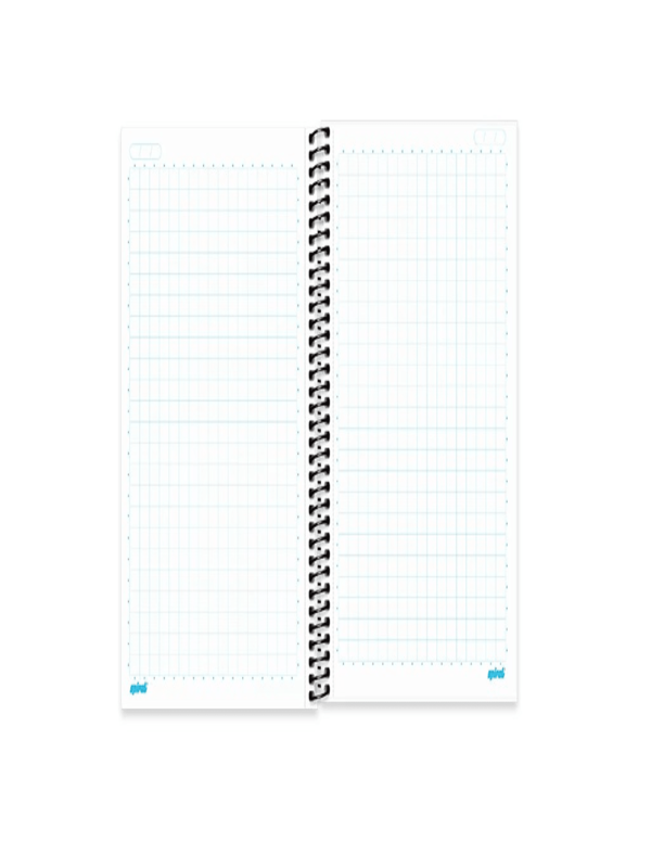 Caderno Universitário Capa Dura Quadriculado 1x1cm Com 96 Folhas Tamanho 200x275mm