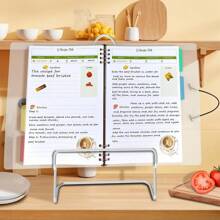 Livre de recettes vide pour saisir vos propres recettes, dossier de recettes 28 x 21,6 cm, livre de recettes amovible avec 8 anneaux, 8 séparateurs et 4 autocollants, espace pour jusqu'à 272 recettes