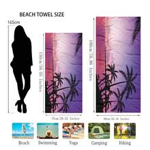 1片大型海灘浴巾,景觀設計,旅行和度假必備禮物,游泳池浴巾,露營,適用於成人,女性,男性,海灘必需品,度假禮物 - 彩色 - 查看 2
