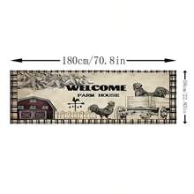 1pc Kitchen/Bathroom/Entrance/Foot Pad/Crystal Velvet Rug, Antislip Mat, Suitable For Living Room And Foyer(Random Color) - Retro Black Side Chicken - View 7