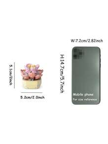 1 Bloco de Montar Flor, Blocos de Montar Série de Flores Coloridas DIY, Buquê Decorativo, Presente de Aniversário, Mini Bloco de Montar, Decoração de Mesa - Multicolorido - Visão 6