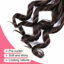 18/24/30 Inch 1 Pack French Curly Fluffy Wavy Elastic Braided Wigs With Curly Ends, Pre-Stretched Yaki Curly Braided Wigs For Women (#4) - Maroon - View 7