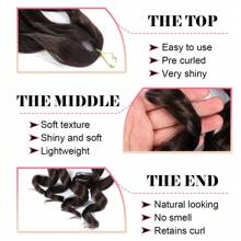 18/24/30 Inch 1 Pack French Curly Fluffy Wavy Elastic Braided Wigs With Curly Ends, Pre-Stretched Yaki Curly Braided Wigs For Women (#4) - Maroon - View 6