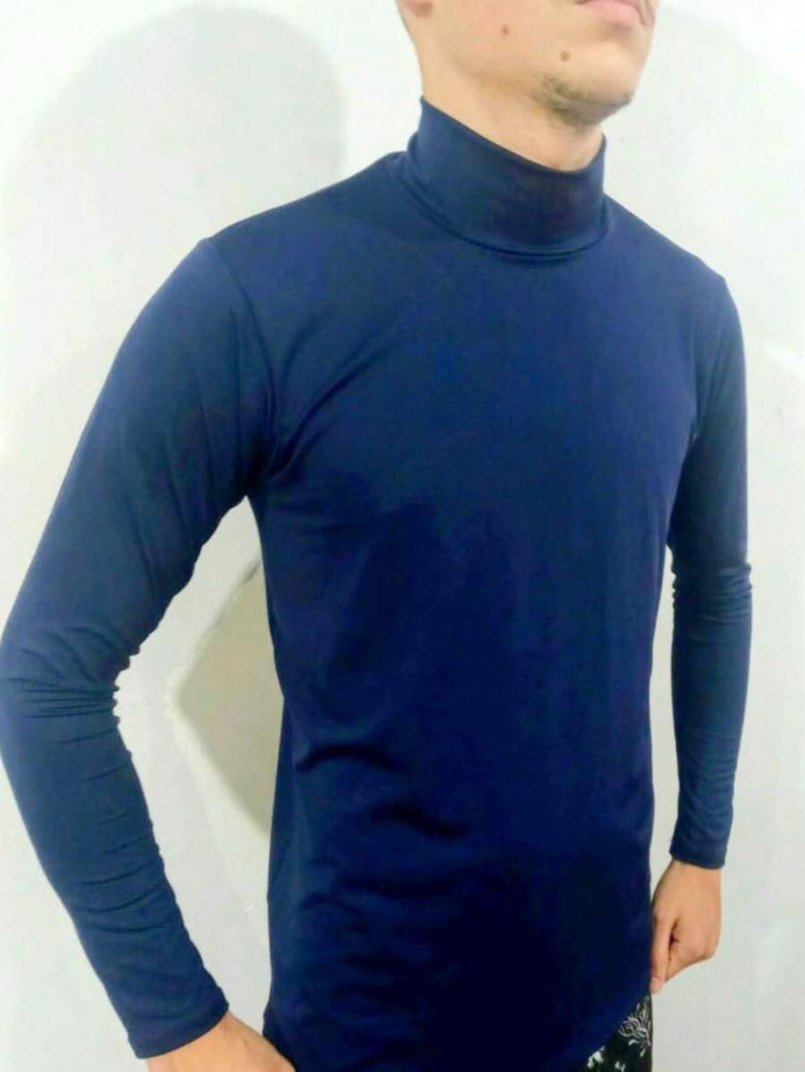 Men Shirts - ネイビーブルー - チェックする 1