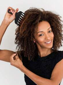 Hair Picks Ergonomic Design Hair Picks ABS Material 1pc Wide Tooth DIY Hairstyles For Thick Curly Hair For Salon Styling Afro Hair Pick Comb Small Hair Fork Comb, Hairdressing Styling Tool For Curly Hair For Men Women Plastic, Black, Hair Brush, Comb, Hair Tools, Hair Products And Accessories For Barber Salon Beauty Travel Essentials,Back To School,Travel Holiday Essentials,Hair Accessories For Women,Brush,Hair Brushes,Edge Brush,Brush Hair,Hair Comb,Comb Hair,Detangling Brush,Ball Brush,Mini Hair Brush,Hair Brush Set,Wooden Comb,Hair Brush, Brush, Comb, Slick Back Brush, Hairbrush, Edge Brush, Brush Hair, Hair Comb, Hair Brush Set, Comb Hair, Mini Hair Brush, Detangling Brush, Hair Brushes,Hair, Accessories, Hair Products, Hair Tools, Hair Stuff, Hair Care, Curly Hair Brush, Barber, Barber Accessories, Hairdressing Equipment,Travel Essentials,Travel Essential,Hairstyle,Hairdressing - Black - View 2