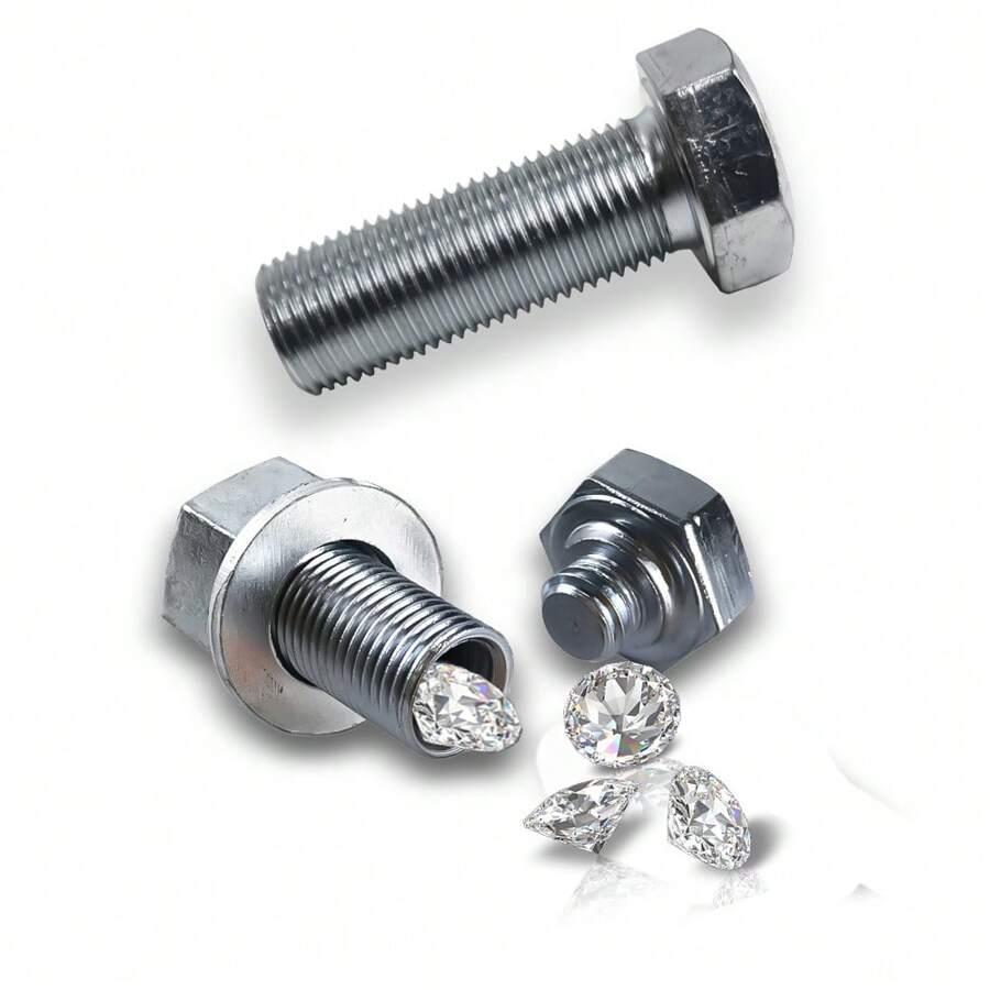 Metal Screw Bolt Without Nut Diversion Safe Hidden Contents Secret
