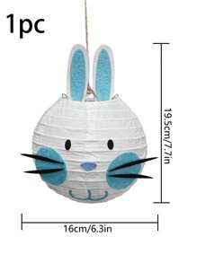 Buổi tiệc Đồ trang trí Quân nhu Con thỏ Đèn lồng giấy Có thể tái sử dụng Phấn màu Màu sắc Treo Đèn lồng Đồ trang trí Đối với Gia đình Ngoài trời Sân trong Cây lễ Phục sinh Săn bắn Buổi tiệc Món quà - Màu xanh lam - Xem 8