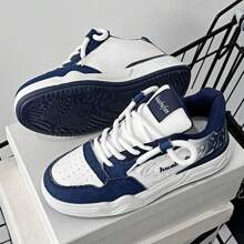 New Arrival Men's Thick Sole Gradient Color Platform Sneakers Sporty Casual Shoes, Fashion, All-Match - Blue - View 2