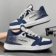 New Arrival Men's Thick Sole Gradient Color Platform Sneakers Sporty Casual Shoes, Fashion, All-Match - Blue - View 1