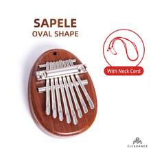 迷你八鍵拇指琴,便攜式可愛的桃花心木卡林巴樂器,多種風格的可穿戴吊飾禮物 - 彩色 - 查看 20