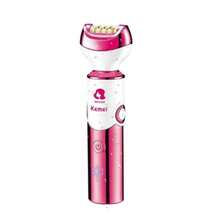 Depilador Elétrico Recarregável 6 em 1 Feminimo Kemei KM-2192 - Rosa chiclete - Visão 3
