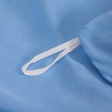 1 件拉绒羽绒被套，亲肤防滑，适合所有季节，日式风格，单人床上用品套 - 薄荷藍 - 查看 11