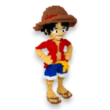 Set Blocks Armables Luffy One Piece 616 Mini Bloques Construcion - Jumbo Amarillo - Ver 1