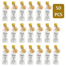 50入組帶蓋50ml迷你婚禮酒瓶,可重複使用的空白塑膠丙烯酸短酒瓶,婚禮派對禮物佳品 - 無色 - 查看 1