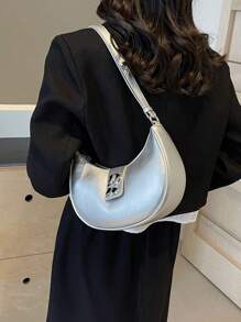 Fashion & Vintage Style Versatile Gift For Students, Teachers, Light And Portable Letter, Y2k, Punk Commuting Bag Gift Shoulder/Armpit Bag