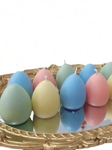 Khuôn nến trứng 3D hình trứng Phục sinh bằng silicon, Khuôn silicon tự làm - trắng - Xem 4