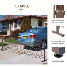 Outsunny Decorative Garden Fences - 咖啡棕 - 查看 6