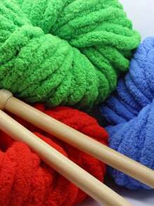 1根粗紗陽織毯線,超級厚實手工編織,25m長度,單股線,適合編織圍巾、帽子、靠墊、毯子等等. - 灰色 - 查看 5