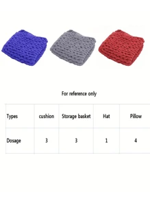 1根粗紗陽織毯線,超級厚實手工編織,25m長度,單股線,適合編織圍巾、帽子、靠墊、毯子等等. - 灰色 - 查看 3