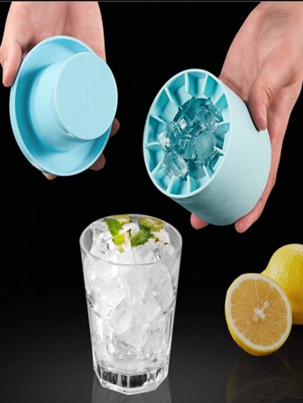 1PC Silicone Ice Grid With Cover Ice Grinder Artifact Ice Box Ice Cube Mold Refrigerator Ice Cube Box Household DIY Ice Cone