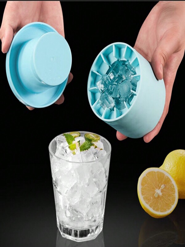 1PC Silicone Ice Grid With Cover Ice Grinder Artifact Ice Box Ice Cube Mold Refrigerator Ice Cube Box Household DIY Ice Cone