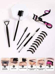 Bộ dụng cụ uốn mi 6 trong 1 dành cho nữ, bao gồm dụng cụ uốn mi, lược tách mi, cọ mascara, cọ và lược chải lông mày vát, 10 miếng đệm silicon thay thế cho mi và lông mày. Sản phẩm trang điểm, giá rẻ, trang trí phòng ngủ, bàn trang điểm, du lịch, phòng ngủ, phụ kiện trang điểm, dụng cụ uốn mi, quà tặng Giáng sinh, dụng cụ trang điểm, đồ dùng giá rẻ, quà tặng, quà tặng cho nữ, quà Giáng sinh, quà khuyến mãi, du lịch, đồ dùng giá rẻ, đồ dùng cần thiết khi đi du lịch. - Nhiều màu - Xem 2