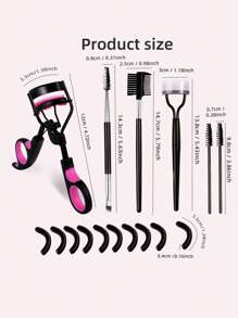 Bộ dụng cụ uốn mi 6 trong 1 dành cho nữ, bao gồm dụng cụ uốn mi, lược tách mi, cọ mascara, cọ và lược chải lông mày vát, 10 miếng đệm silicon thay thế cho mi và lông mày. Sản phẩm trang điểm, giá rẻ, trang trí phòng ngủ, bàn trang điểm, du lịch, phòng ngủ, phụ kiện trang điểm, dụng cụ uốn mi, quà tặng Giáng sinh, dụng cụ trang điểm, đồ dùng giá rẻ, quà tặng, quà tặng cho nữ, quà Giáng sinh, quà khuyến mãi, du lịch, đồ dùng giá rẻ, đồ dùng cần thiết khi đi du lịch. - Nhiều màu - Xem 6