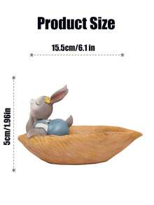 1入組可愛的植物兔子盆栽多肉盆栽植物小盆花,適用於室內花園、農具種植、插花裝飾,應景禮品,適合春節室內擺放、辦公室,可擺放仙人掌、小型多肉植物、花卉等,花盆花器,可放置辦公室作為裝飾及送禮用 - D - 查看 5