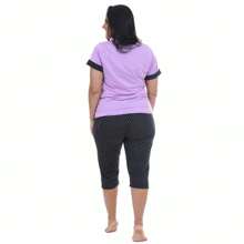 Women Pajama Sets - 紫色 - 查看 4