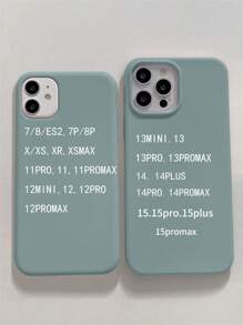 Silicone Phone Case Hazy Blue Candy Minimalist Solid Color Phone Case, Matte Scratch-Resistant Protective Cover Compatible With IPhone 11 12 13 14 15 16 Plus, 13 Pro Max, XR, 16, 14 Plus, 14 Pro Max, 13 Pro Mini Waterproof Shockproof Anti-Fall - Dusty Blue - View 5