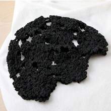 1 Miếng Gầy Mùa hè Mũ , Thủ công Mũ len In Hoa văn ren , Thanh lịch Và Phong cách Retro , Thích hợp Đối với Tất cả các mùa - màu đặc - Xem 8